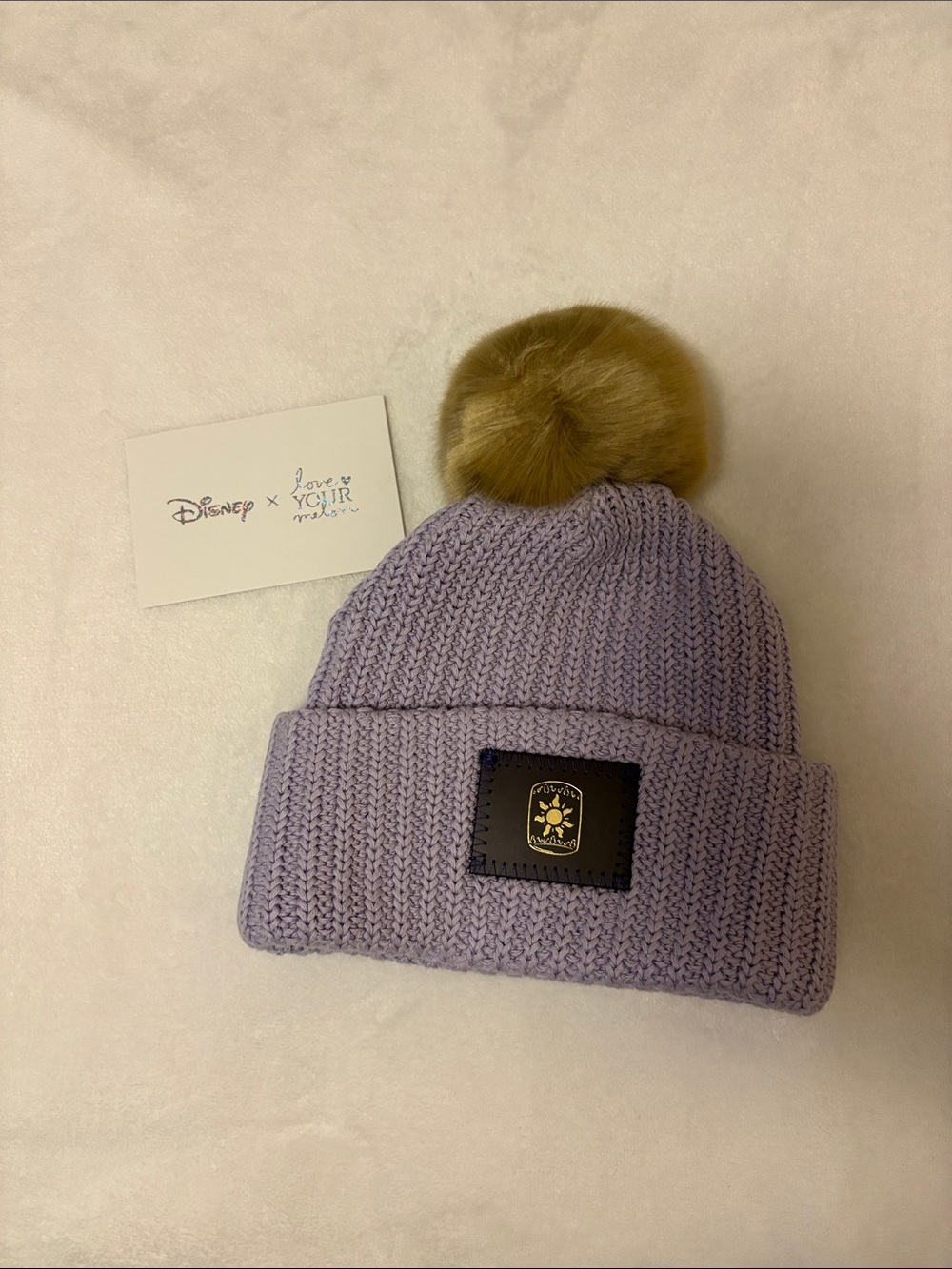 Love your melon tangled beanie